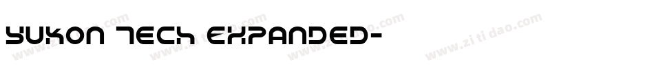 Yukon Tech Expanded字体转换